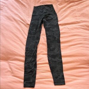 lululemon athletica Black Camo High-Rise Leggings